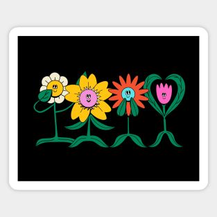 Happiness Flowers Magnet
